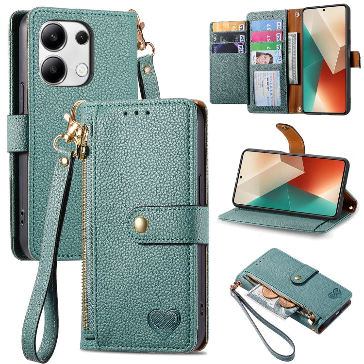 Love Zipper Lanyard Leather Phone Case, For Xiaomi 15, For Xiaomi Redmi Note 14 5G, For Xiaomi Redmi Note 14 Pro+ 5G, For Xiaomi Redmi Note 14 Pro 5G, For Xiaomi Redmi A3 4G, For Xiaomi Redmi Note 13 Pro 4G, For Xiaomi Redmi Note 13 4G                 ...