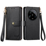 Love Zipper Lanyard Leather Phone Case, For Xiaomi 14 Ultra, For Xiaomi Redmi Note 13 5G, For Xiaomi Redmi Note 13 Pro 5G, For Xiaomi 13T, For Xiaomi 13 Lite, For Redmi 15C 5G / 4G Glodal 171mm