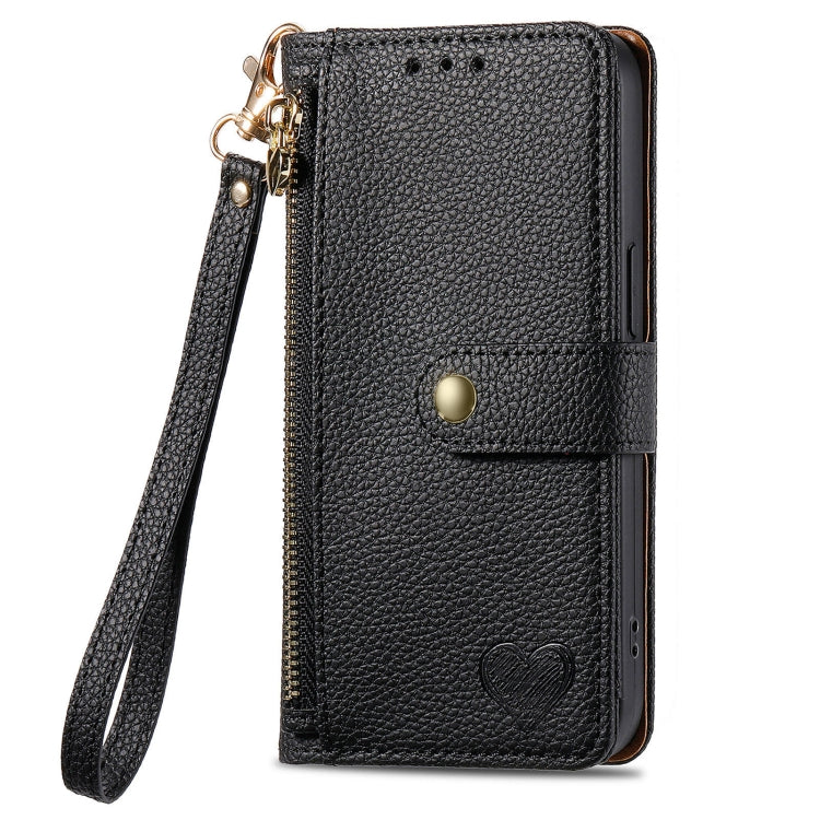 Love Zipper Lanyard Leather Phone Case, For Xiaomi 14 Ultra, For Xiaomi Redmi Note 13 5G, For Xiaomi Redmi Note 13 Pro 5G, For Xiaomi 13T, For Xiaomi 13 Lite, For Redmi 15C 5G / 4G Glodal 171mm