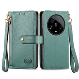 Love Zipper Lanyard Leather Phone Case, For Xiaomi 14 Ultra, For Xiaomi Redmi Note 13 5G, For Xiaomi Redmi Note 13 Pro 5G, For Xiaomi 13T, For Xiaomi 13 Lite, For Redmi 15C 5G / 4G Glodal 171mm