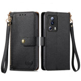 Love Zipper Lanyard Leather Phone Case, For Xiaomi 14 Ultra, For Xiaomi Redmi Note 13 5G, For Xiaomi Redmi Note 13 Pro 5G, For Xiaomi 13T, For Xiaomi 13 Lite, For Redmi 15C 5G / 4G Glodal 171mm