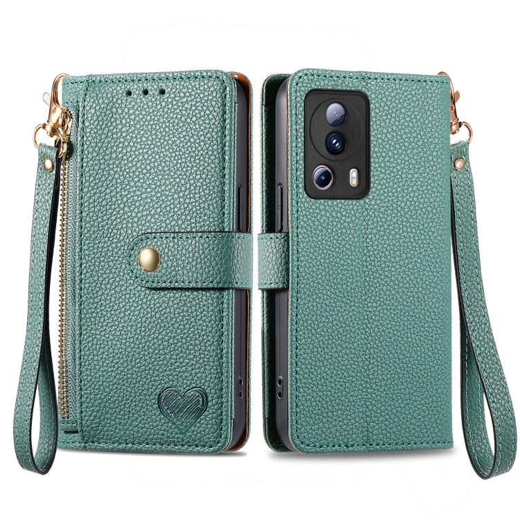 Love Zipper Lanyard Leather Phone Case, For Xiaomi 14 Ultra, For Xiaomi Redmi Note 13 5G, For Xiaomi Redmi Note 13 Pro 5G, For Xiaomi 13T, For Xiaomi 13 Lite, For Redmi 15C 5G / 4G Glodal 171mm