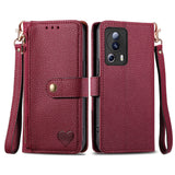 Love Zipper Lanyard Leather Phone Case, For Xiaomi 14 Ultra, For Xiaomi Redmi Note 13 5G, For Xiaomi Redmi Note 13 Pro 5G, For Xiaomi 13T, For Xiaomi 13 Lite, For Redmi 15C 5G / 4G Glodal 171mm
