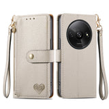 Love Zipper Lanyard Leather Phone Case, For Xiaomi 15, For Xiaomi Redmi Note 14 5G, For Xiaomi Redmi Note 14 Pro+ 5G, For Xiaomi Redmi Note 14 Pro 5G, For Xiaomi Redmi A3 4G, For Xiaomi Redmi Note 13 Pro 4G, For Xiaomi Redmi Note 13 4G                 ...