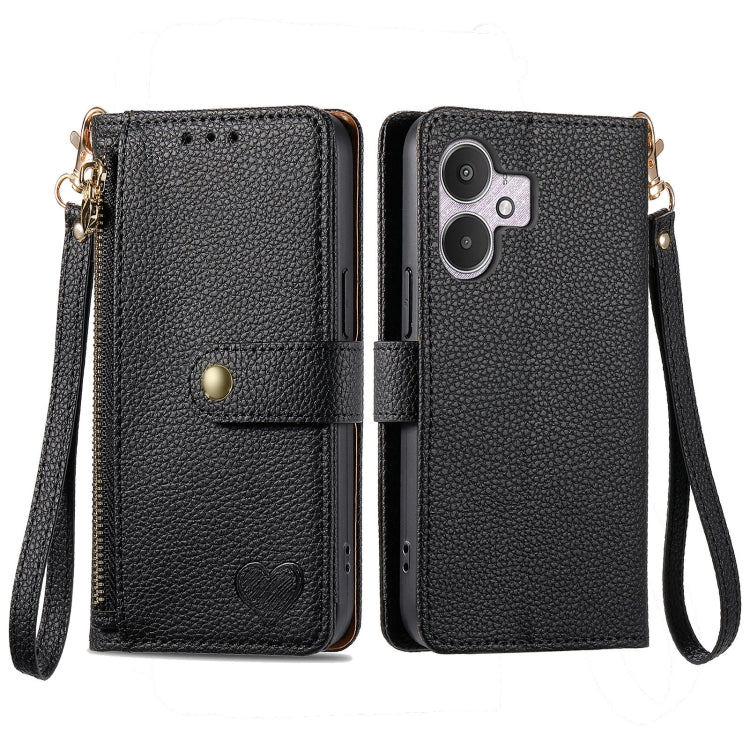 Love Zipper Lanyard Leather Phone Case, For Xiaomi 15, For Xiaomi Redmi Note 14 5G, For Xiaomi Redmi Note 14 Pro+ 5G, For Xiaomi Redmi Note 14 Pro 5G, For Xiaomi Redmi A3 4G, For Xiaomi Redmi Note 13 Pro 4G, For Xiaomi Redmi Note 13 4G                 ...
