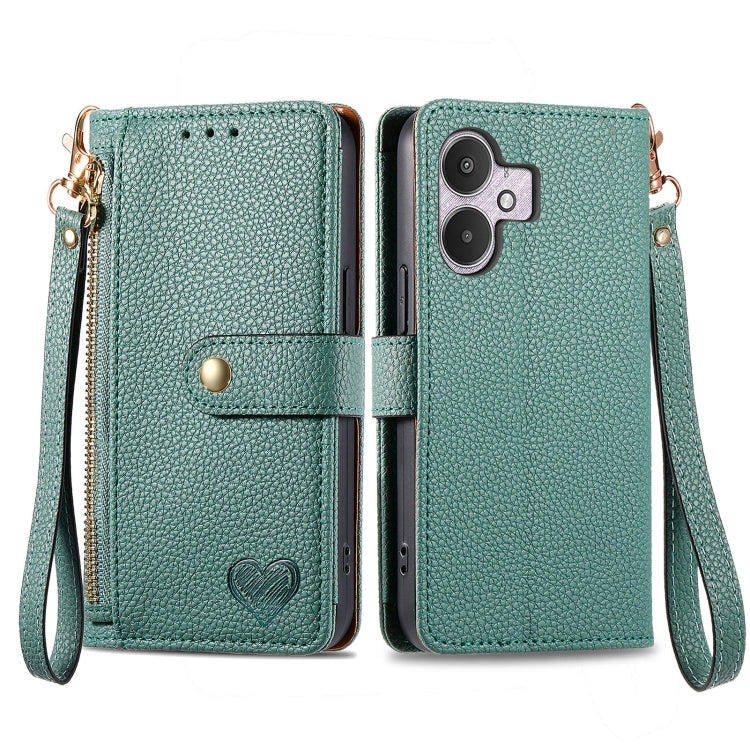 Love Zipper Lanyard Leather Phone Case, For Xiaomi 15, For Xiaomi Redmi Note 14 5G, For Xiaomi Redmi Note 14 Pro+ 5G, For Xiaomi Redmi Note 14 Pro 5G, For Xiaomi Redmi A3 4G, For Xiaomi Redmi Note 13 Pro 4G, For Xiaomi Redmi Note 13 4G                 ...