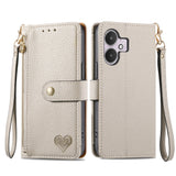 Love Zipper Lanyard Leather Phone Case, For Xiaomi 15, For Xiaomi Redmi Note 14 5G, For Xiaomi Redmi Note 14 Pro+ 5G, For Xiaomi Redmi Note 14 Pro 5G, For Xiaomi Redmi A3 4G, For Xiaomi Redmi Note 13 Pro 4G, For Xiaomi Redmi Note 13 4G                 ...