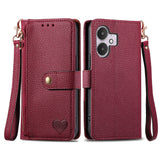 Love Zipper Lanyard Leather Phone Case, For Xiaomi 15, For Xiaomi Redmi Note 14 5G, For Xiaomi Redmi Note 14 Pro+ 5G, For Xiaomi Redmi Note 14 Pro 5G, For Xiaomi Redmi A3 4G, For Xiaomi Redmi Note 13 Pro 4G, For Xiaomi Redmi Note 13 4G                 ...