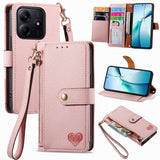 Love Zipper Lanyard Leather Phone Case, For Xiaomi 15, For Xiaomi Redmi Note 14 5G, For Xiaomi Redmi Note 14 Pro+ 5G, For Xiaomi Redmi Note 14 Pro 5G, For Xiaomi Redmi A3 4G, For Xiaomi Redmi Note 13 Pro 4G, For Xiaomi Redmi Note 13 4G                 ...