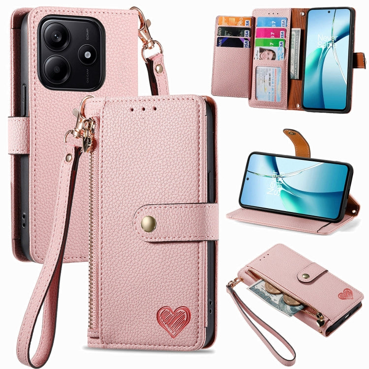 Love Zipper Lanyard Leather Phone Case, For Xiaomi 15, For Xiaomi Redmi Note 14 5G, For Xiaomi Redmi Note 14 Pro+ 5G, For Xiaomi Redmi Note 14 Pro 5G, For Xiaomi Redmi A3 4G, For Xiaomi Redmi Note 13 Pro 4G, For Xiaomi Redmi Note 13 4G                 ...