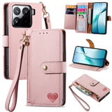 Love Zipper Lanyard Leather Phone Case, For Xiaomi 15T Pro, For Xiaomi 15T, For Redmi Note 14 4G 164.84mm, For Xiaomi 15 Ultra, For Redmi Turbo 4, For Xiaomi Poco X7 Pro, For Redmi Note 14 4G 163.25mm, For Xiaomi 15 Pro
