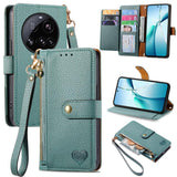 Love Zipper Lanyard Leather Phone Case, For Xiaomi 15T Pro, For Xiaomi 15T, For Redmi Note 14 4G 164.84mm, For Xiaomi 15 Ultra, For Redmi Turbo 4, For Xiaomi Poco X7 Pro, For Redmi Note 14 4G 163.25mm, For Xiaomi 15 Pro