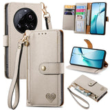 Love Zipper Lanyard Leather Phone Case, For Xiaomi 15T Pro, For Xiaomi 15T, For Redmi Note 14 4G 164.84mm, For Xiaomi 15 Ultra, For Redmi Turbo 4, For Xiaomi Poco X7 Pro, For Redmi Note 14 4G 163.25mm, For Xiaomi 15 Pro