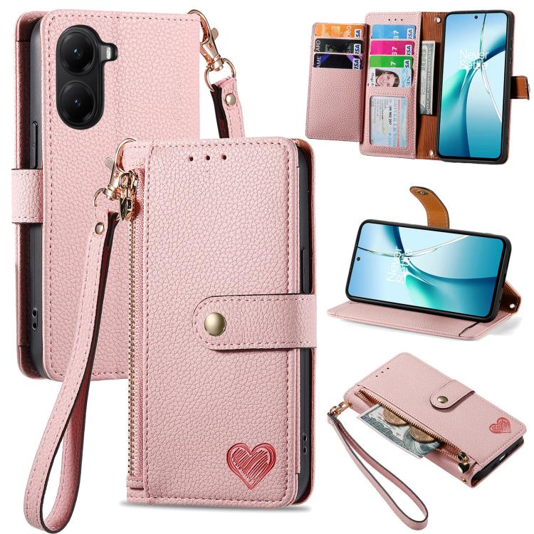 Love Zipper Lanyard Leather Phone Case, For Xiaomi 15T Pro, For Xiaomi 15T, For Redmi Note 14 4G 164.84mm, For Xiaomi 15 Ultra, For Redmi Turbo 4, For Xiaomi Poco X7 Pro, For Redmi Note 14 4G 163.25mm, For Xiaomi 15 Pro