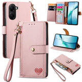 Love Zipper Lanyard Leather Phone Case, For Xiaomi 15T Pro, For Xiaomi 15T, For Redmi Note 14 4G 164.84mm, For Xiaomi 15 Ultra, For Redmi Turbo 4, For Xiaomi Poco X7 Pro, For Redmi Note 14 4G 163.25mm, For Xiaomi 15 Pro