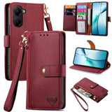 Love Zipper Lanyard Leather Phone Case, For Xiaomi 15T Pro, For Xiaomi 15T, For Redmi Note 14 4G 164.84mm, For Xiaomi 15 Ultra, For Redmi Turbo 4, For Xiaomi Poco X7 Pro, For Redmi Note 14 4G 163.25mm, For Xiaomi 15 Pro