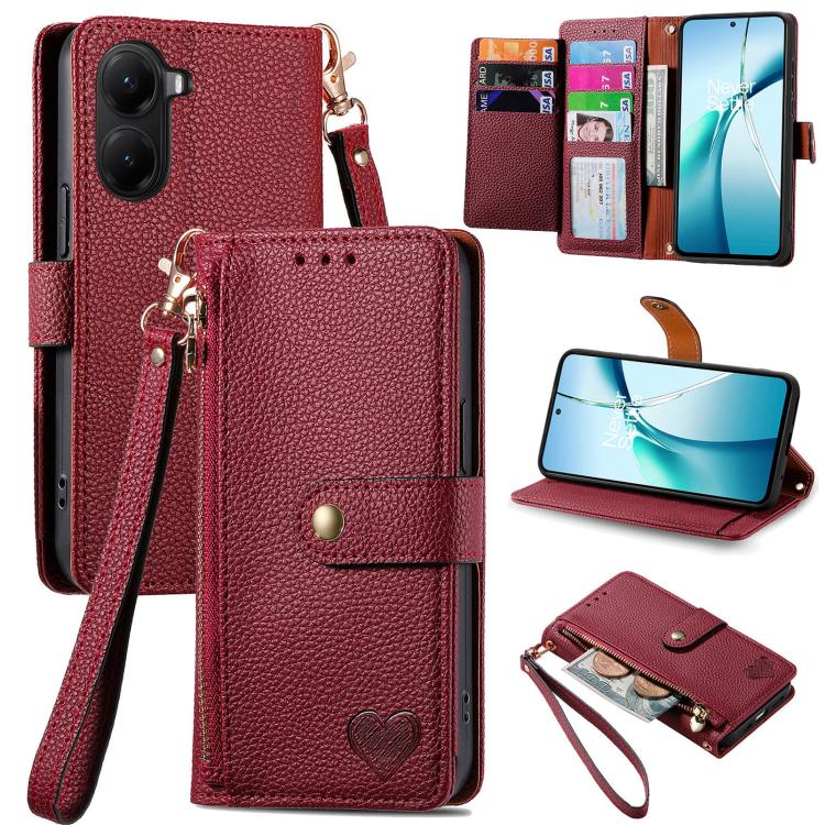 Love Zipper Lanyard Leather Phone Case, For Xiaomi 15T Pro, For Xiaomi 15T, For Redmi Note 14 4G 164.84mm, For Xiaomi 15 Ultra, For Redmi Turbo 4, For Xiaomi Poco X7 Pro, For Redmi Note 14 4G 163.25mm, For Xiaomi 15 Pro
