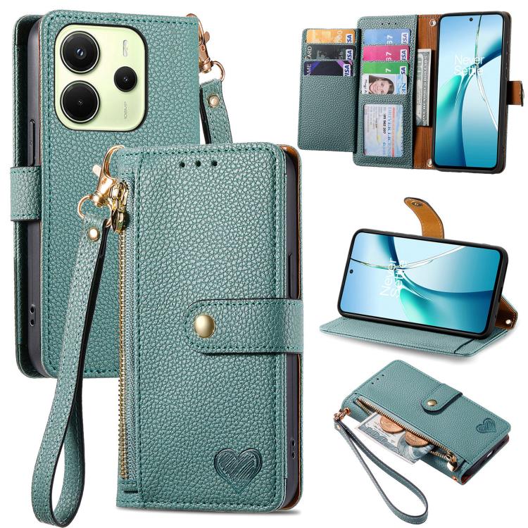 Love Zipper Lanyard Leather Phone Case, For Xiaomi 15T Pro, For Xiaomi 15T, For Redmi Note 14 4G 164.84mm, For Xiaomi 15 Ultra, For Redmi Turbo 4, For Xiaomi Poco X7 Pro, For Redmi Note 14 4G 163.25mm, For Xiaomi 15 Pro