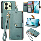 Love Zipper Lanyard Leather Phone Case, For Xiaomi 15T Pro, For Xiaomi 15T, For Redmi Note 14 4G 164.84mm, For Xiaomi 15 Ultra, For Redmi Turbo 4, For Xiaomi Poco X7 Pro, For Redmi Note 14 4G 163.25mm, For Xiaomi 15 Pro