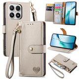 Love Zipper Lanyard Leather Phone Case, For Xiaomi Poco X8 Pro Max 5G, For Xiaomi Poco X8 Pro 5G, For Redmi Turbo 5 Max 5G, For Redmi Turbo 5 5G, For Xiaomi 17 Pro Max, For Xiaomi 17 Pro, For Xiaomi 17, For Xiaomi Poco M7 4G 169mm