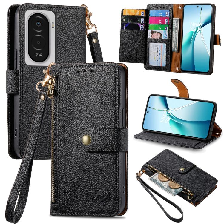 Love Zipper Lanyard Leather Phone Case, For Xiaomi Poco X8 Pro Max 5G, For Xiaomi Poco X8 Pro 5G, For Redmi Turbo 5 Max 5G, For Redmi Turbo 5 5G, For Xiaomi 17 Pro Max, For Xiaomi 17 Pro, For Xiaomi 17, For Xiaomi Poco M7 4G 169mm