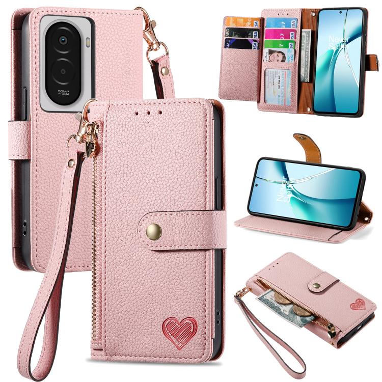 Love Zipper Lanyard Leather Phone Case, For Xiaomi Poco X8 Pro Max 5G, For Xiaomi Poco X8 Pro 5G, For Redmi Turbo 5 Max 5G, For Redmi Turbo 5 5G, For Xiaomi 17 Pro Max, For Xiaomi 17 Pro, For Xiaomi 17, For Xiaomi Poco M7 4G 169mm