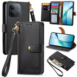 Love Zipper Lanyard Leather Phone Case, For Xiaomi 14 Ultra, For Xiaomi Redmi Note 13 5G, For Xiaomi Redmi Note 13 Pro 5G, For Xiaomi 13T, For Xiaomi 13 Lite, For Redmi 15C 5G / 4G Glodal 171mm