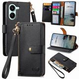 Love Zipper Lanyard Leather Phone Case, For Xiaomi Poco X8 Pro Max 5G, For Xiaomi Poco X8 Pro 5G, For Redmi Turbo 5 Max 5G, For Redmi Turbo 5 5G, For Xiaomi 17 Pro Max, For Xiaomi 17 Pro, For Xiaomi 17, For Xiaomi Poco M7 4G 169mm