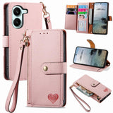 Love Zipper Lanyard Leather Phone Case, For Xiaomi Poco X8 Pro Max 5G, For Xiaomi Poco X8 Pro 5G, For Redmi Turbo 5 Max 5G, For Redmi Turbo 5 5G, For Xiaomi 17 Pro Max, For Xiaomi 17 Pro, For Xiaomi 17, For Xiaomi Poco M7 4G 169mm