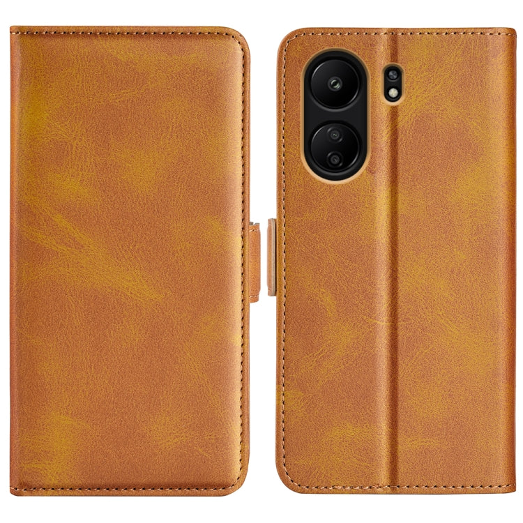 Dual-side Magnetic Buckle Horizontal Flip Leather Phone Case, For Xiaomi Redmi 13C 4G, For Xiaomi Redmi Note 13 Pro+, For Xiaomi Redmi Note 13 Pro 5G, For Xiaomi 13T, For Redmi Note 17 Pro Max 5G Global 163mm, For Redmi A7 Pro 171mm / Poco C85x 5G     ...