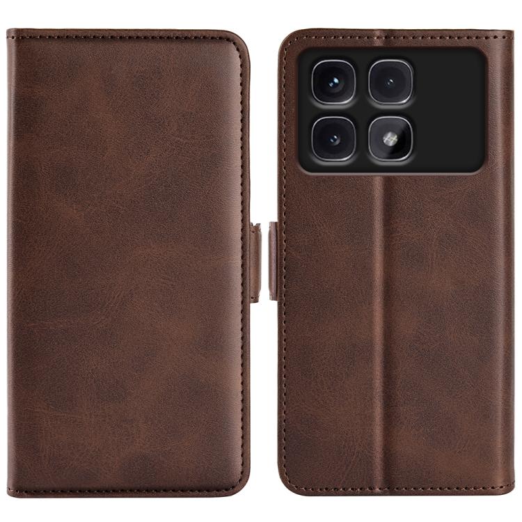 Dual-side Magnetic Buckle Horizontal Flip Leather Phone Case, For Xiaomi Redmi Note 14 5G, For Xiaomi Redmi Note 14 Pro+, For Xiaomi Redmi Note 14 Pro 5G, For Xiaomi 14T Pro, For Xiaomi 14T, For Xiaomi Redmi 14C 4G, For Xiaomi Redmi K70 Ultra          ...