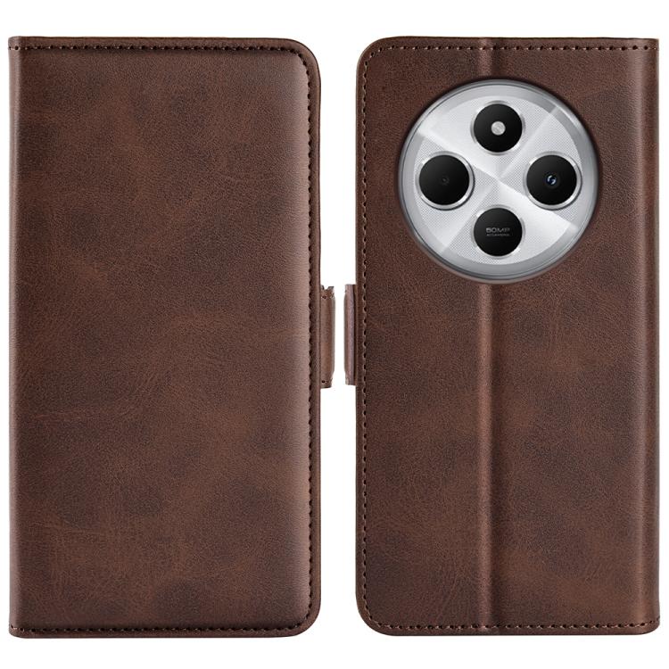 Dual-side Magnetic Buckle Horizontal Flip Leather Phone Case, For Xiaomi Redmi Note 14 5G, For Xiaomi Redmi Note 14 Pro+, For Xiaomi Redmi Note 14 Pro 5G, For Xiaomi 14T Pro, For Xiaomi 14T, For Xiaomi Redmi 14C 4G, For Xiaomi Redmi K70 Ultra          ...