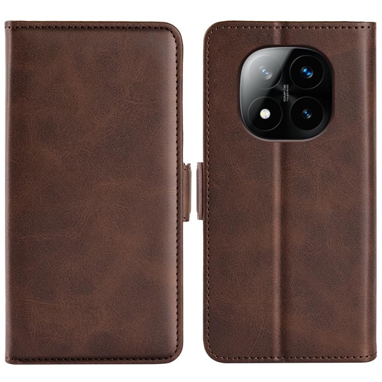 Dual-side Magnetic Buckle Horizontal Flip Leather Phone Case, For Xiaomi Redmi Note 14 5G, For Xiaomi Redmi Note 14 Pro+, For Xiaomi Redmi Note 14 Pro 5G, For Xiaomi 14T Pro, For Xiaomi 14T, For Xiaomi Redmi 14C 4G, For Xiaomi Redmi K70 Ultra          ...