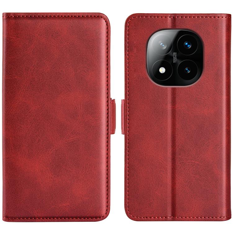 Dual-side Magnetic Buckle Horizontal Flip Leather Phone Case, For Xiaomi Redmi Note 14 5G, For Xiaomi Redmi Note 14 Pro+, For Xiaomi Redmi Note 14 Pro 5G, For Xiaomi 14T Pro, For Xiaomi 14T, For Xiaomi Redmi 14C 4G, For Xiaomi Redmi K70 Ultra          ...