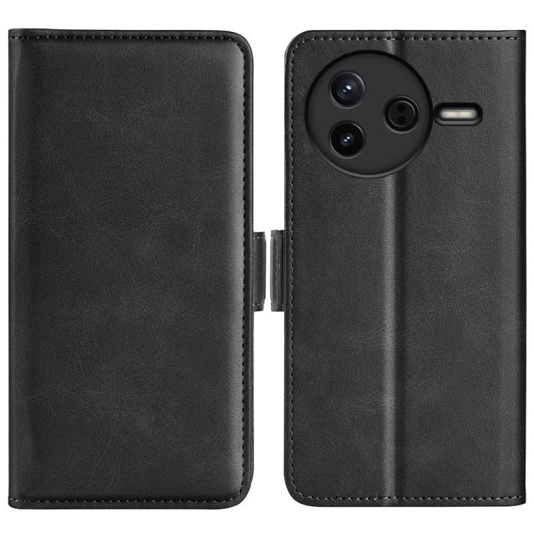 Dual-side Magnetic Buckle Horizontal Flip Leather Phone Case, For Redmi K80 / Poco F7 Pro