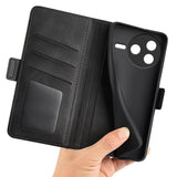 Dual-side Magnetic Buckle Horizontal Flip Leather Phone Case, For Redmi K80 / Poco F7 Pro