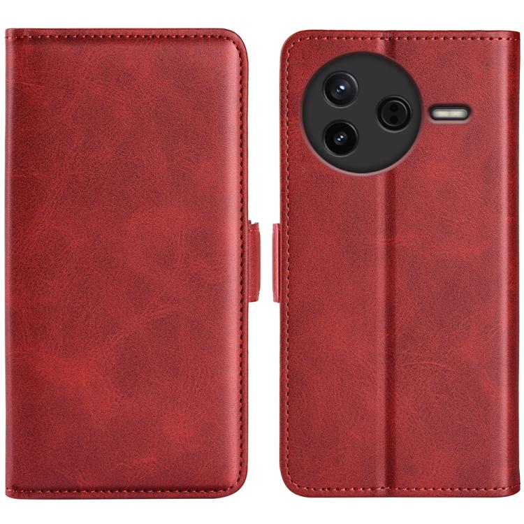 Dual-side Magnetic Buckle Horizontal Flip Leather Phone Case, For Redmi K80 / Poco F7 Pro