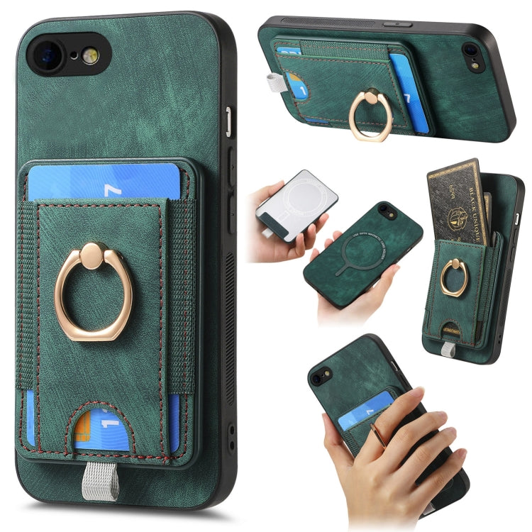 Retro Splitable Magnetic Card Bag Leather Phone Case, For iPhone 11, For iPhone 11 Pro, For iPhone X / XS, For iPhone XR, For iPhone XS Max, For iPhone 7 Plus / 8 Plus, For iPhone 6 Plus / 6s Plus, For iPhone 6 / 6s