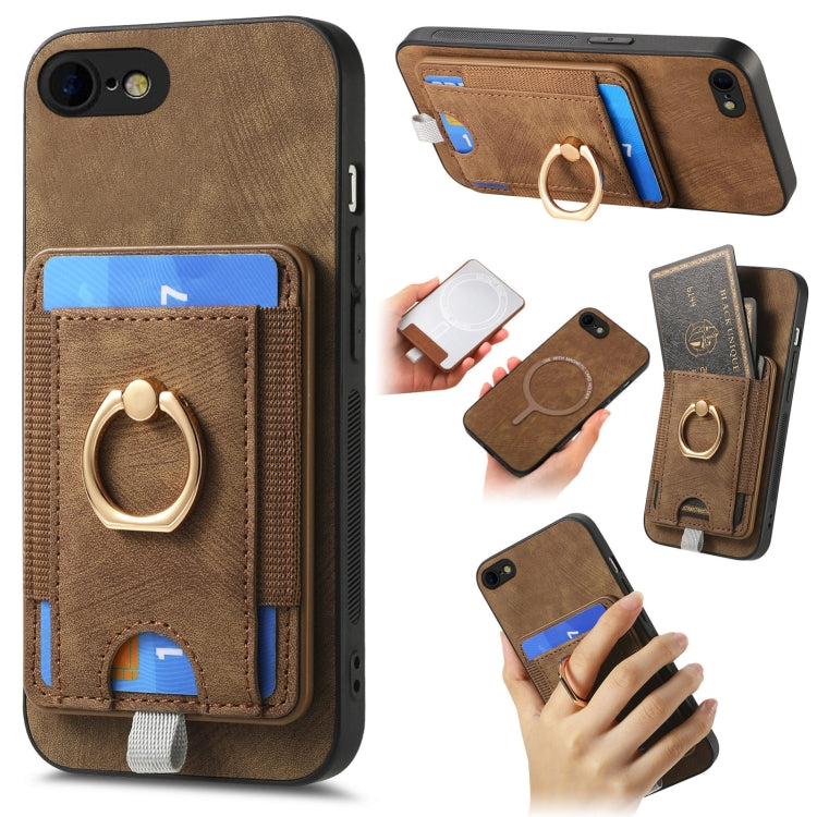 Retro Splitable Magnetic Card Bag Leather Phone Case, For iPhone 7 / 8/ SE 2022, For iPhone 13 Pro Max, For iPhone 13 Pro, For iPhone 13, For iPhone 12, For iPhone 12 Pro Max, For iPhone 12 Pro, For iPhone 11 Pro  Max