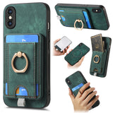 Retro Splitable Magnetic Card Bag Leather Phone Case, For iPhone 11, For iPhone 11 Pro, For iPhone X / XS, For iPhone XR, For iPhone XS Max, For iPhone 7 Plus / 8 Plus, For iPhone 6 Plus / 6s Plus, For iPhone 6 / 6s