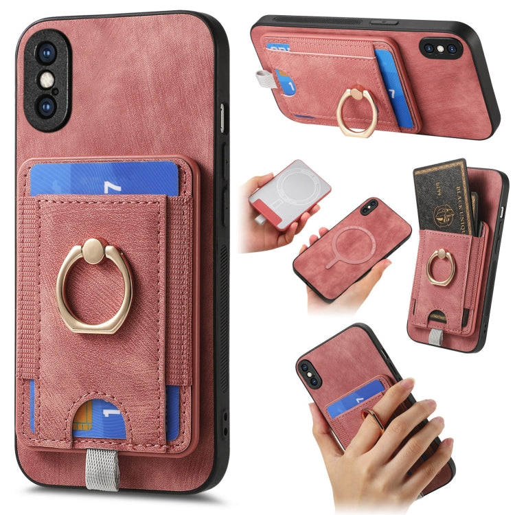 Retro Splitable Magnetic Card Bag Leather Phone Case, For iPhone 11, For iPhone 11 Pro, For iPhone X / XS, For iPhone XR, For iPhone XS Max, For iPhone 7 Plus / 8 Plus, For iPhone 6 Plus / 6s Plus, For iPhone 6 / 6s