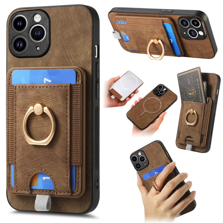 Retro Splitable Magnetic Card Bag Leather Phone Case, For iPhone 11, For iPhone 11 Pro, For iPhone X / XS, For iPhone XR, For iPhone XS Max, For iPhone 7 Plus / 8 Plus, For iPhone 6 Plus / 6s Plus, For iPhone 6 / 6s