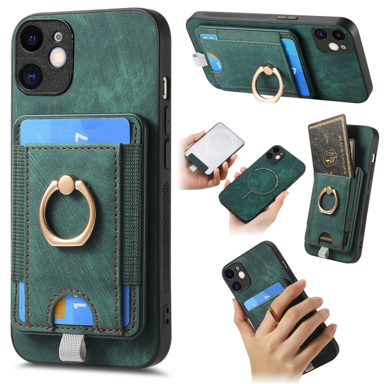 Retro Splitable Magnetic Card Bag Leather Phone Case, For iPhone 7 / 8/ SE 2022, For iPhone 13 Pro Max, For iPhone 13 Pro, For iPhone 13, For iPhone 12, For iPhone 12 Pro Max, For iPhone 12 Pro, For iPhone 11 Pro  Max