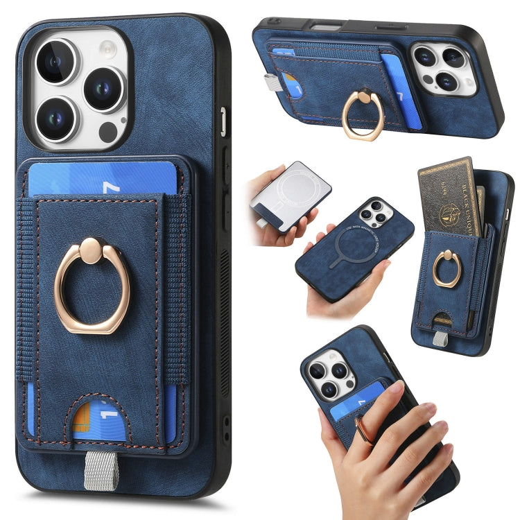 Retro Splitable Magnetic Card Bag Leather Phone Case, For iPhone 17 Pro Max, For iPhone 17 Pro, For iPhone 17, For iPhone Air, For iPhone 16 Pro Max, For iPhone 16 Pro, For iPhone 16 Plus, For  iPhone 16