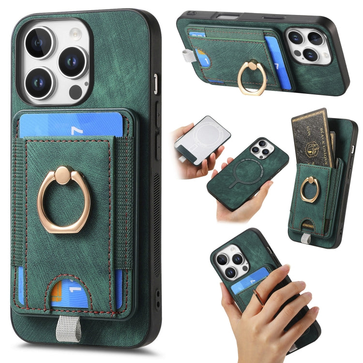Retro Splitable Magnetic Card Bag Leather Phone Case, For iPhone 17 Pro Max, For iPhone 17 Pro, For iPhone 17, For iPhone Air, For iPhone 16 Pro Max, For iPhone 16 Pro, For iPhone 16 Plus, For  iPhone 16