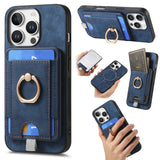 Retro Splitable Magnetic Card Bag Leather Phone Case, For iPhone 17 Pro Max, For iPhone 17 Pro, For iPhone 17, For iPhone Air, For iPhone 16 Pro Max, For iPhone 16 Pro, For iPhone 16 Plus, For  iPhone 16