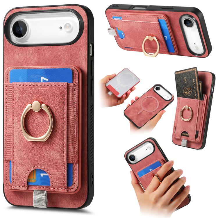 Retro Splitable Magnetic Card Bag Leather Phone Case, For iPhone 17 Pro Max, For iPhone 17 Pro, For iPhone 17, For iPhone Air, For iPhone 16 Pro Max, For iPhone 16 Pro, For iPhone 16 Plus, For  iPhone 16