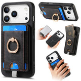 Retro Splitable Magnetic Card Bag Leather Phone Case, For iPhone 17 Pro Max, For iPhone 17 Pro, For iPhone 17, For iPhone Air, For iPhone 16 Pro Max, For iPhone 16 Pro, For iPhone 16 Plus, For  iPhone 16