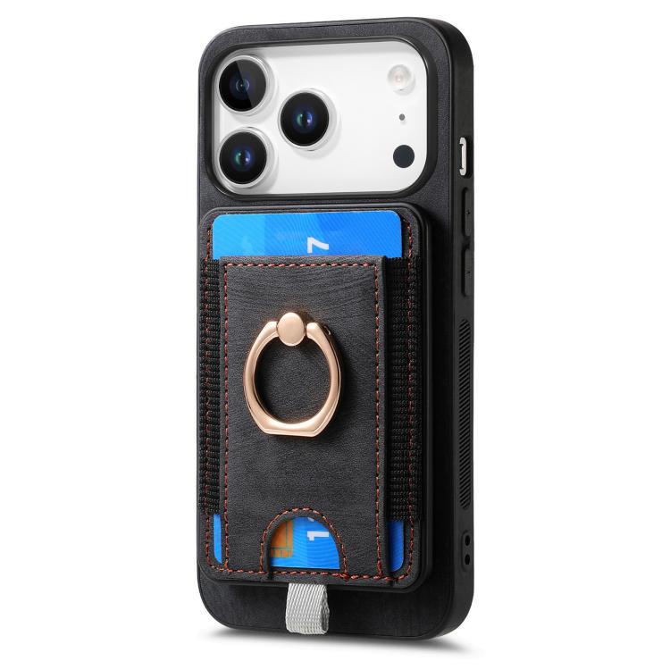 Retro Splitable Magnetic Card Bag Leather Phone Case, For iPhone 17 Pro Max, For iPhone 17 Pro, For iPhone 17, For iPhone Air, For iPhone 16 Pro Max, For iPhone 16 Pro, For iPhone 16 Plus, For  iPhone 16