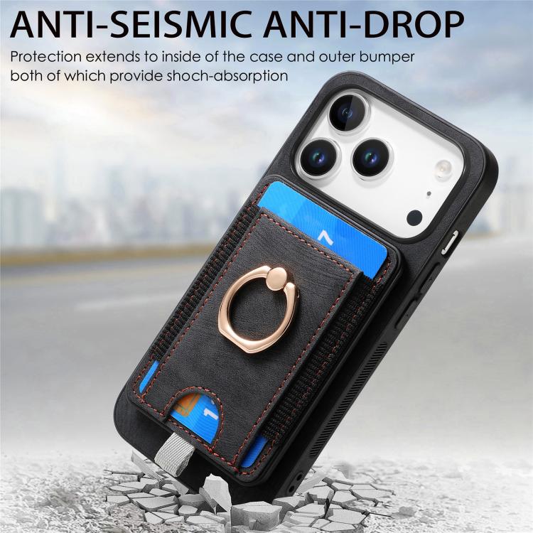 Retro Splitable Magnetic Card Bag Leather Phone Case, For iPhone 17 Pro Max, For iPhone 17 Pro, For iPhone 17, For iPhone Air, For iPhone 16 Pro Max, For iPhone 16 Pro, For iPhone 16 Plus, For  iPhone 16